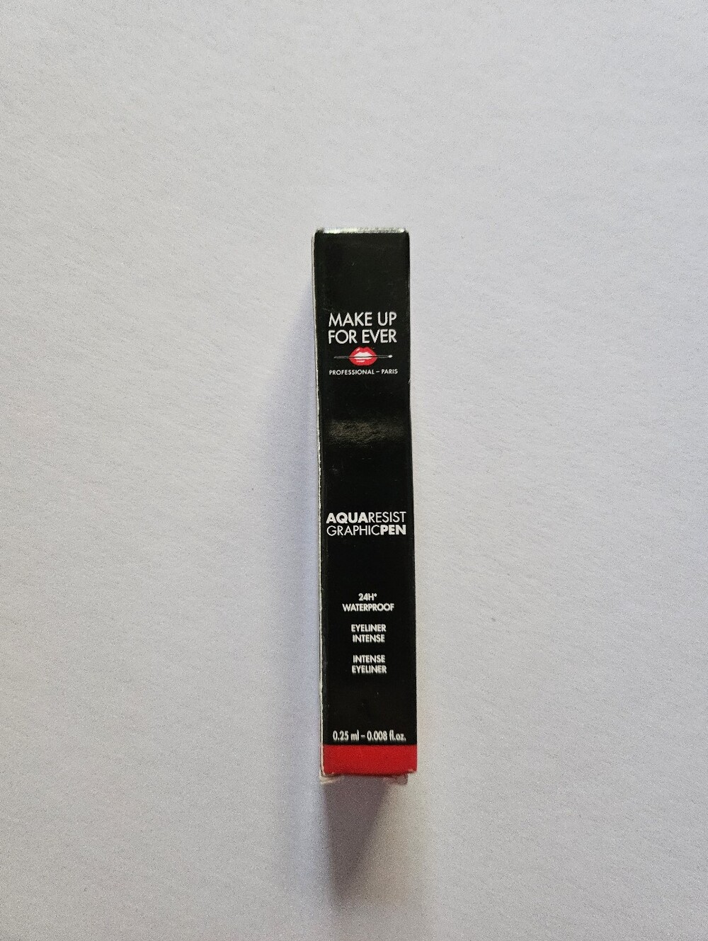 NEW NIB Makeup Forever 1 Black Aqua Resist Graphic Eyeliner Pen Deluxe-0.25 ml